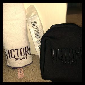 Gym towel, and accessory bag! VS SPORT